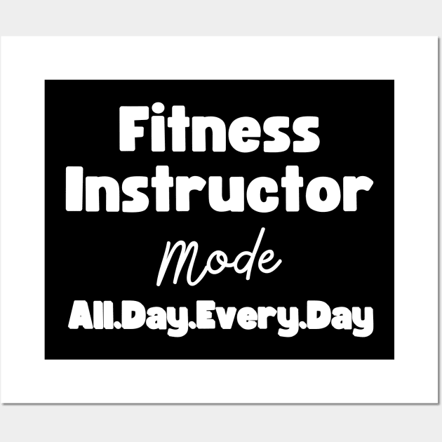 Fitness Instructor Gifts Wall Art by HobbyAndArt